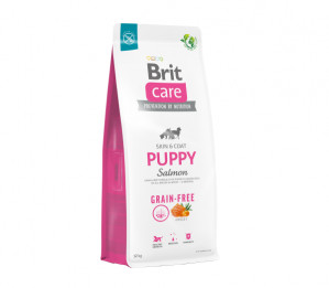 Brit Care Grain-free Puppy Salmon sausā barība suņiem 3kg