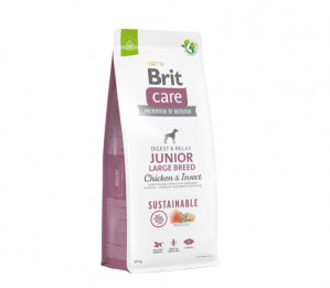 Brit Care Sustainable Junior Large Breed Chicken&Insect koeratoit 3 kg