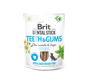 Brit Dental Stick Teeth&Gums Chamomile&Sage 7 tk. maiused koertele 251 g