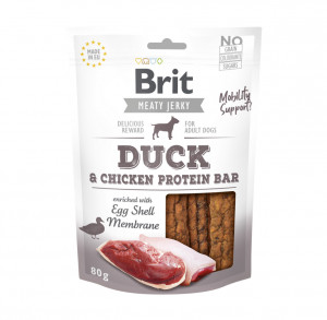 Brit Jerky Duck Protein Bar gardumi suņiem ar pīli 80 g