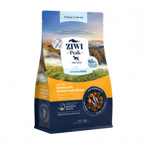 Ziwi Peak Steam&Dried Dog Chicken with Orchard Fruits sausā suņu barība 1,5 kg