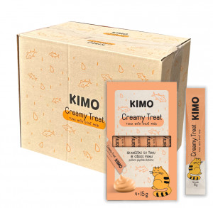 Kimo Cat Creamy Tuna Goat Milk gardumi kaķiem 60 g x 20 gab.