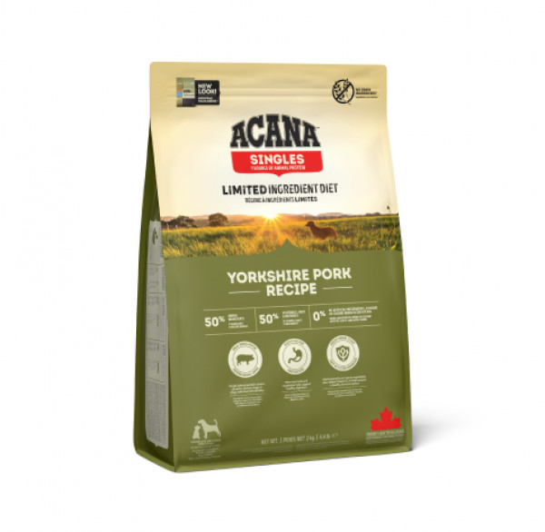 Acana Yorkshire Pork sausas maistas šunims su kiauliena 2 kg (galiojimas iki 2025.12.12)