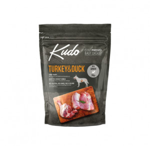 Kudo Turkey&Duck Mini Junior sausas maistas mažų veislių šuniukams 3 kg