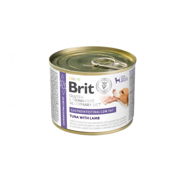 Teraviljavaba terapeutiline konserv Brit Grain Free Veterinary Diets Gastrointestinal Low Fat koertele 200 g