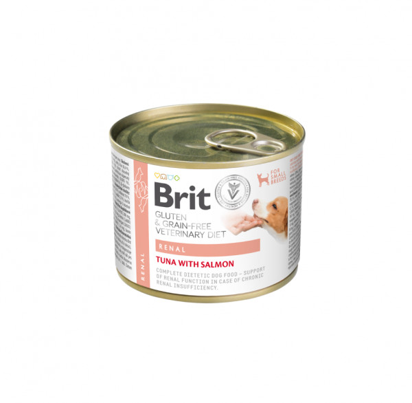 Teraviljavaba terapeutiline konserv Brit Grain Free Veterinary Diets Renal koertele 200 g
