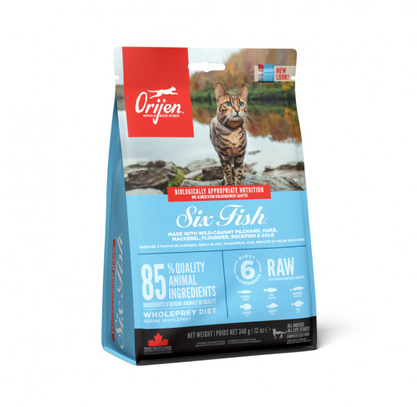 Orijen Six Fish Cat sausas maistas katėms 340 g