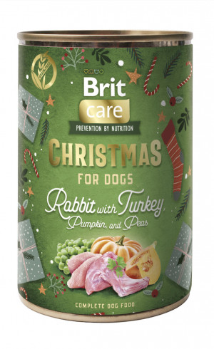 Brit Care konservuotas pašaras šunims Christmas Rabbit 400 g