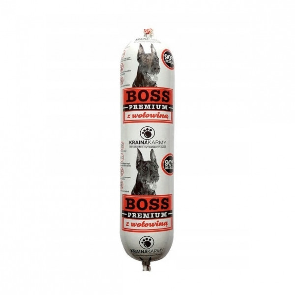 Boss Premium konservuotas pašaras Beef dešra 1000 g