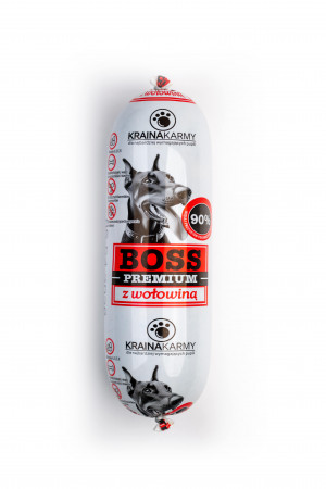 Boss Premium konservuotas pašaras Beef dešra 1000 g