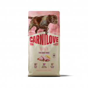 CARNILOVE TRUE FRESH Dog Turkey sausas pašaras šunims 12 kg