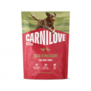 CARNILOVE ACTIVE Dog Duck & Pheasant sausas pašaras šunims 1,5 kg
