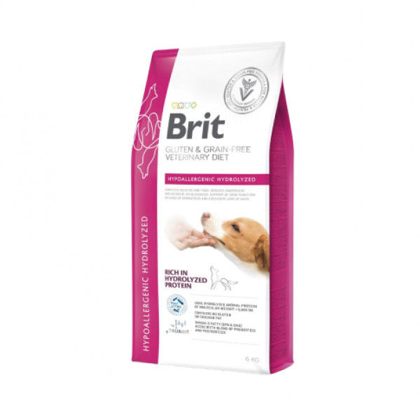 Teraviljavaba terapeutiline koerte kuivtoit Brit Grain Free Veterinary Diets Hypoallergenic Hydrolyzed 6 kg