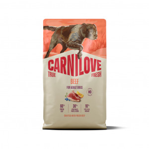 CARNILOVE TRUE FRESH Dog Beef sausas pašaras šunims 4 kg
