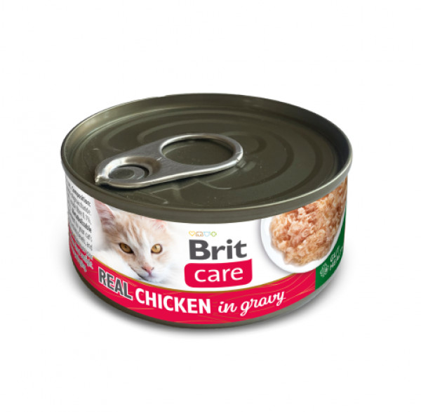 Brit Care Cat Real Chicken in Gravy konservtoit kassidele 80 g