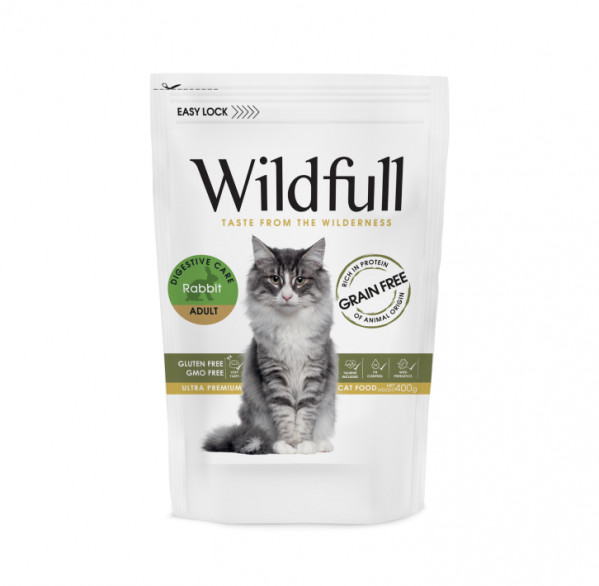 Wildfull Cat Rabbit Adult sausas pašaras katėms 400 g