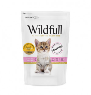 Wildfull Cat Chicken Kitten sausā barība kaķēniem 400 g
