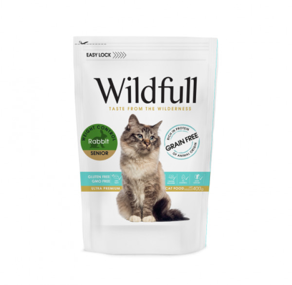 Wildfull Cat Rabbit Senior sausā barība kaķiem 400 g