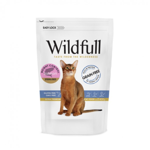 Wildfull Cat Salmon Sterilised sausā barība kaķiem 400 g
