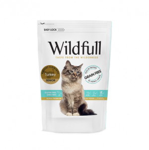 Wildfull Cat Turkey Senior sausā barība kaķiem 400 g