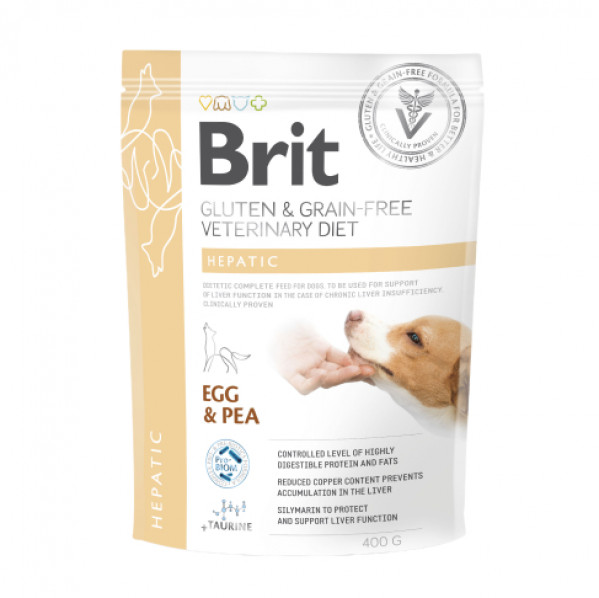 Ārstnieciskā sausā suņu barība bez graudaugiem Brit Grain Free Veterinary Diets Hepatic 400 g