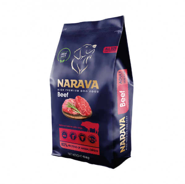 Narava High Premium Beef Adult sausas pašaras šunims 2 kg