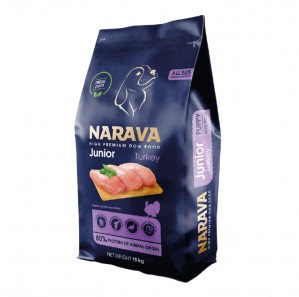 Narava High Premium Junior sausas pašaras šunims 15 kg