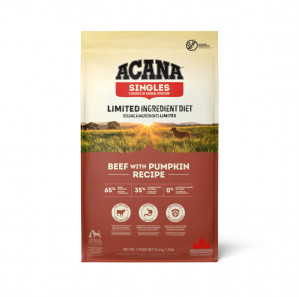 Acana Singles Beef with Pumpkin Recipe sausas pašaras šunims 11,4 kg