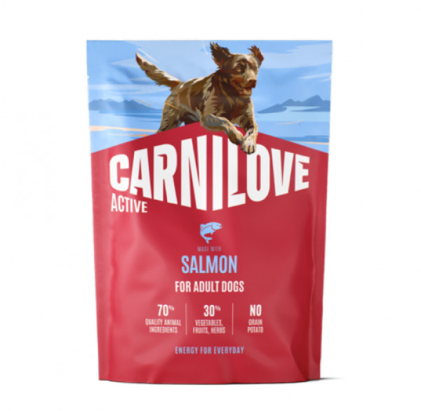 CARNILOVE ACTIVE Dog Salmon for Adult sausā barība suņiem 1,5 kg