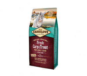 Carnilove Fresh Carp&Trout Sterilised for Adult sausas pašaras katėms 0,4 kg