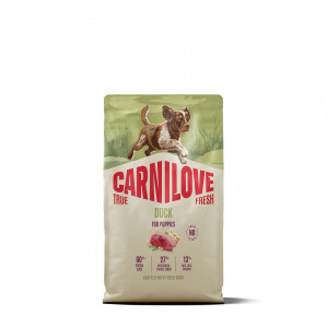 CARNILOVE TRUE FRESH Dog Duck Puppy kuivtoit kutsikatele 4 kg