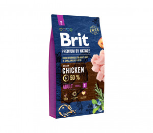 Brit Premium By Nature Adult S sausas maistas šunims 3 kg
