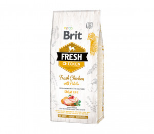Brit Fresh Chicken with Potato Adult sausas pašaras šunims 2,5 kg