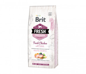 Kutsikate kuivtoit Brit Fresh Chicken with Potato Puppy kana ja kartuliga 12 kg