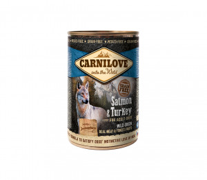 Carnilove konservuotas pašaras šunims Wild Meat Salmon&Turkey 400 g