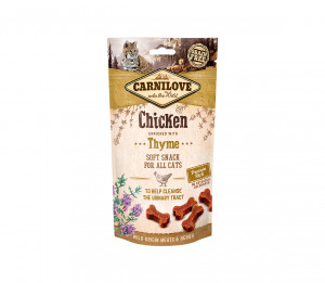 Gardumi Carnilove Chicken enriched with Thyme kaķiem ar vistas gaļu un timiānu 50g
