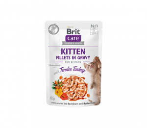 Brit Care Fillets in Gravy Turkey konservi kaķiem ar tītaru 85 g