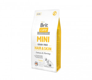 Teraviljavaba koerte kuivtoit Brit Care Mini Hair&Skin 7 kg