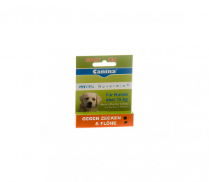 Canina Petvital Novermin lašai šunims virš 15kg 4ml