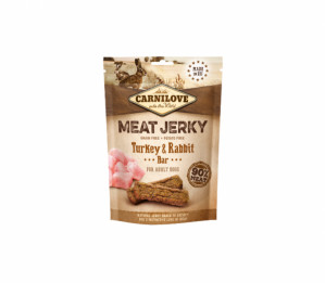 Carnilove Jerky Rabbit&Turkey Bar maiused koertele küüliku ja kalkuniga 100 g
